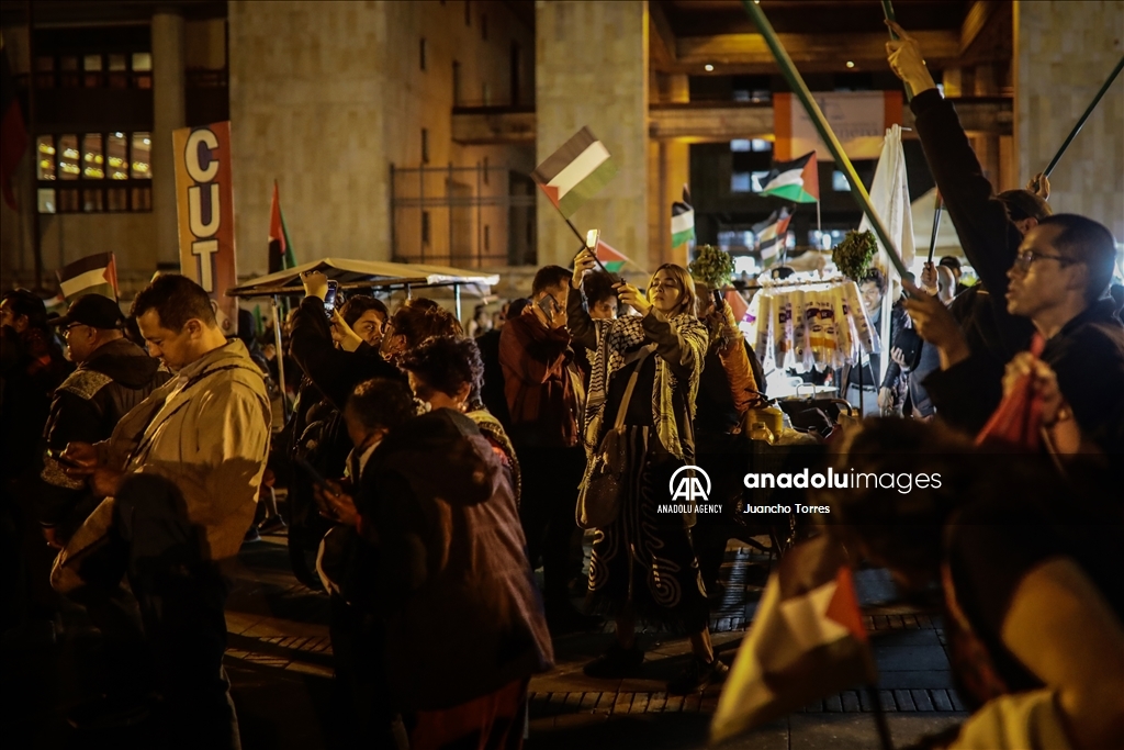 В Колумбии прошла акция в знак солидарности с народом Палестины