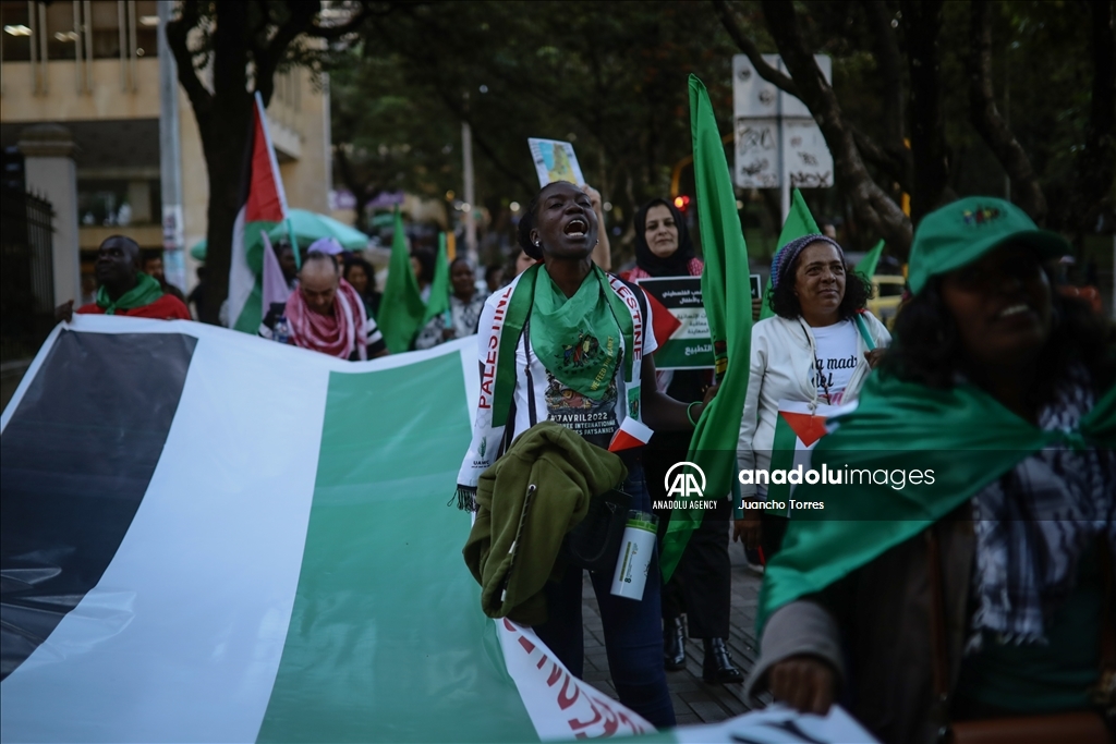 В Колумбии прошла акция в знак солидарности с народом Палестины