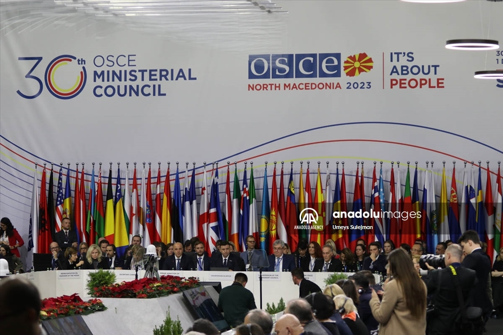 Во Скопје, Република Северна Македонија, се одржа воведната сесија на 30. Министерски совет на ОБСЕ