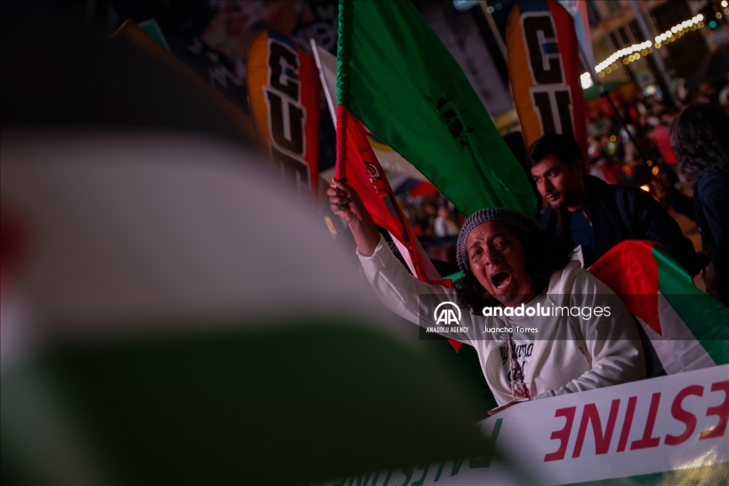 В Колумбии прошла акция в знак солидарности с народом Палестины