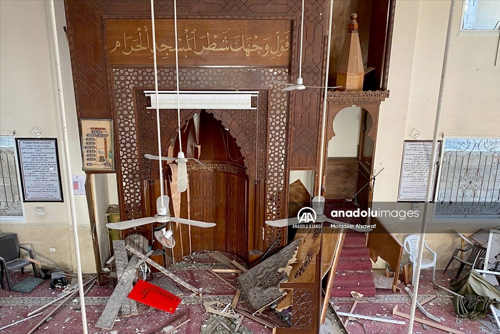 İHH'nın Gazze'de inşa ettirdiği Onbaşı Hasan Camii İsrail saldırılarında yıkıldı
