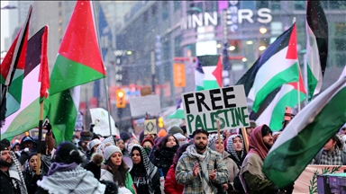 Kanada'da Filistin halkıyla dayanışma eylemi