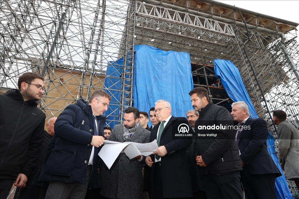 Divriği Ulu Camii ve Darüşşifası'ndaki restorasyonda sona yaklaşıldı