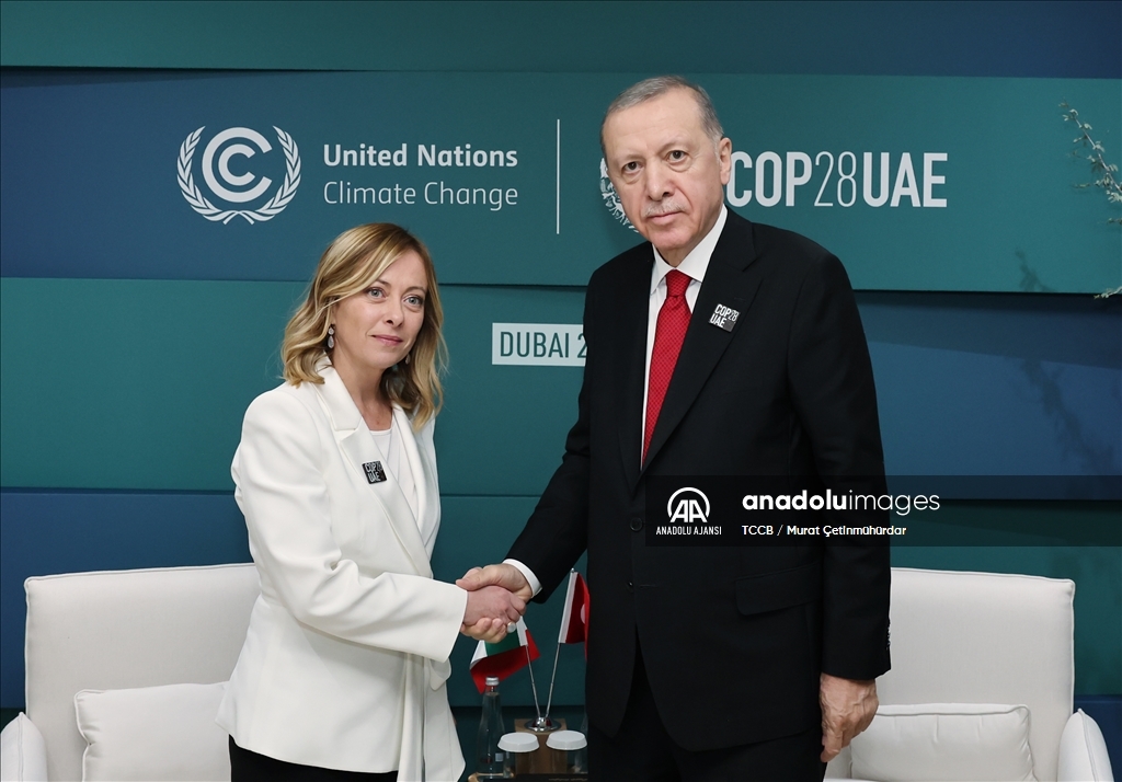 Cumhurbaşkanı Erdoğan, İtalya Başbakanı Meloni'yi kabul etti