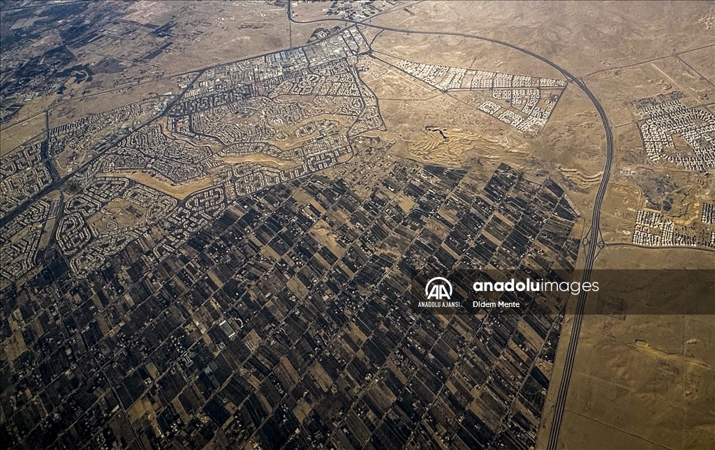 Mısır'ın El Oour bölgesi havadan görüntülendi