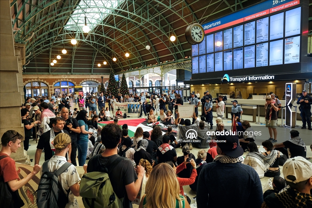 Sidney'de Filistin'e destek gösterisi