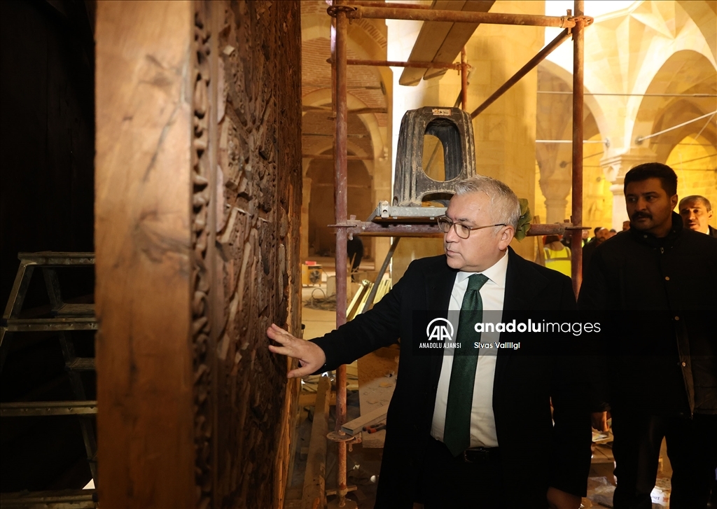 Divriği Ulu Camii ve Darüşşifası'ndaki restorasyonda sona yaklaşıldı