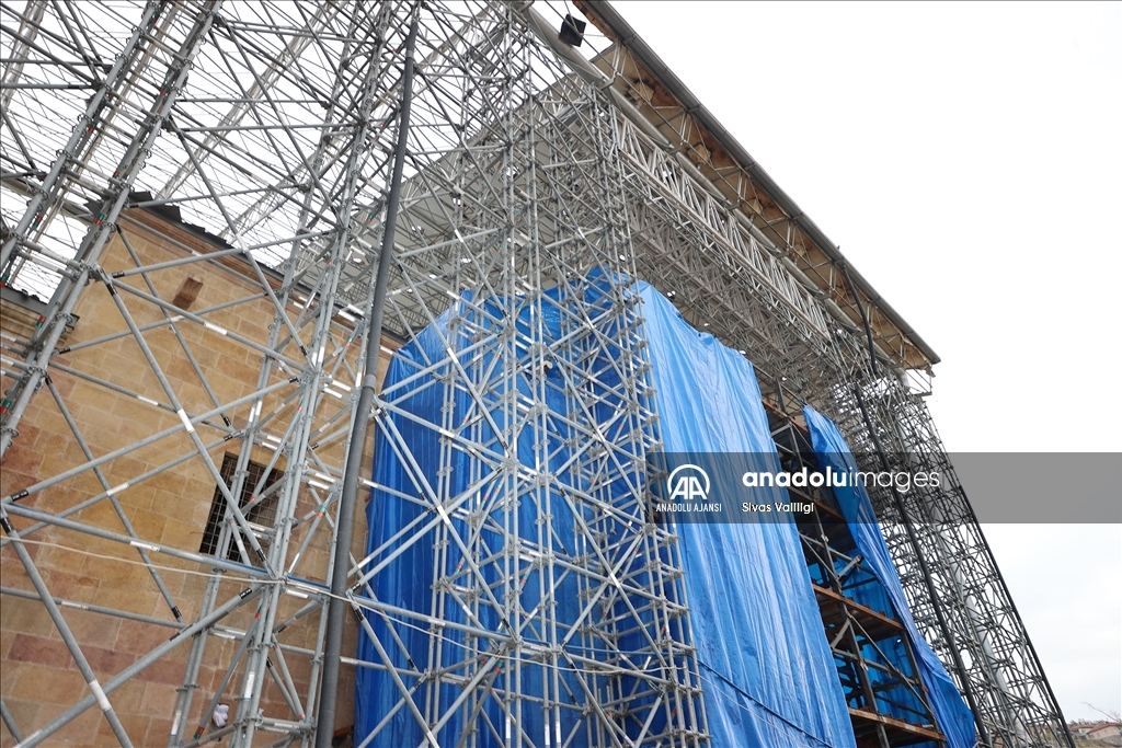 Divriği Ulu Camii ve Darüşşifası'ndaki restorasyonda sona yaklaşıldı
