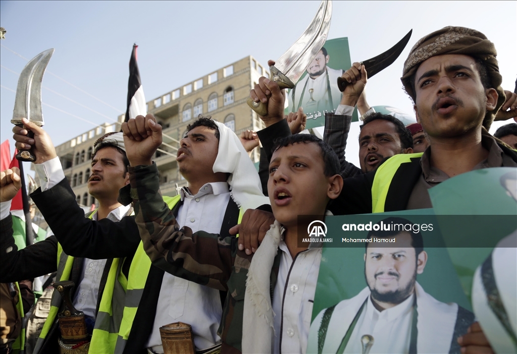Yemen'de Filistin'e destek gösterisi