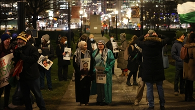 Toronto'da sağlık çalışanları Filistin'e destek gösterisi düzenledi