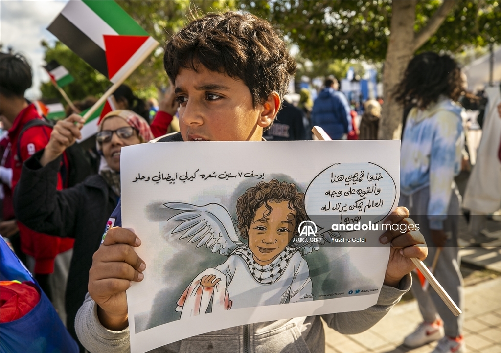 Pro-Palestinian demonstration in Tunis