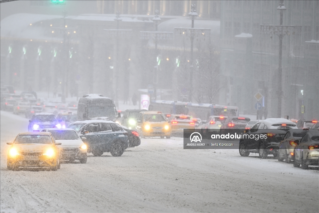 Snowfall in Moscow