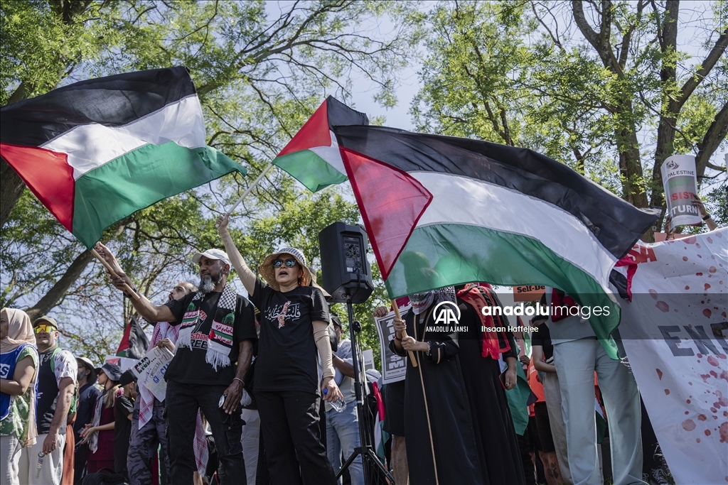 Güney Afrika'da Filistin'e destek gösterisi