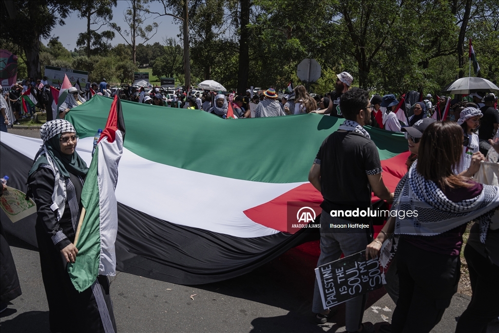 Güney Afrika'da Filistin'e destek gösterisi