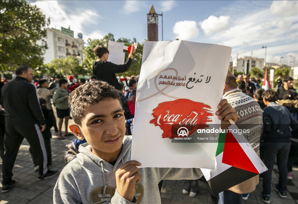 Pro-Palestinian demonstration in Tunis