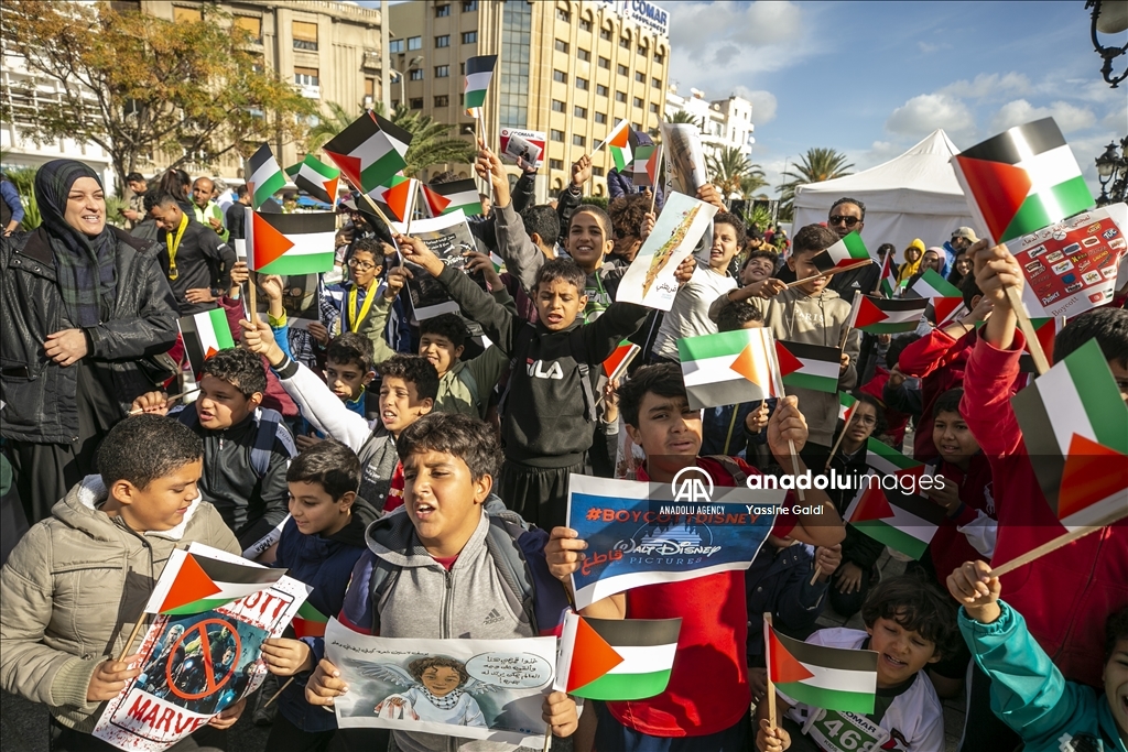 Pro-Palestinian demonstration in Tunis