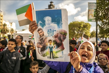 Pro-Palestinian demonstration in Tunis