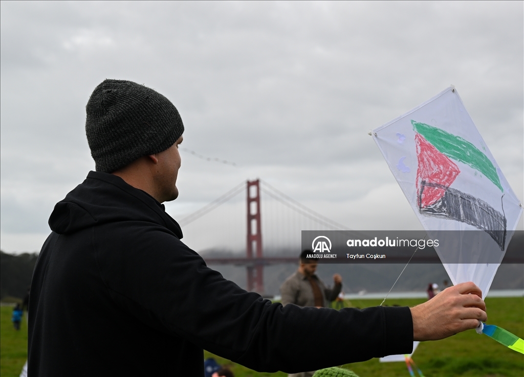 Global Kite Flight in Solidarity with Gaza in San Francisco