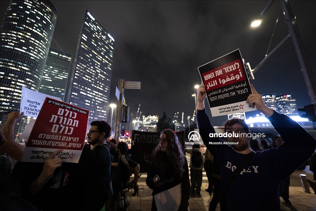 Israeli activists call for ceasefire in Tel Aviv
