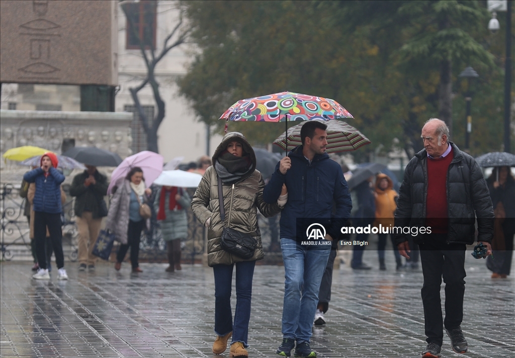 İstanbul'da yağışlı hava