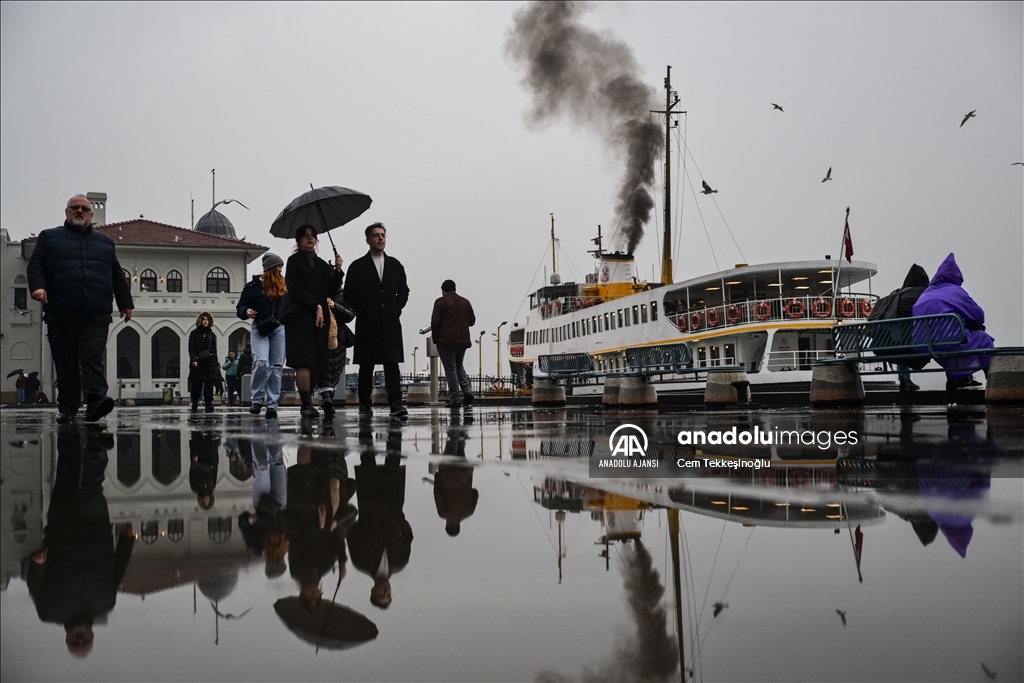 İstanbul'da yağışlı hava