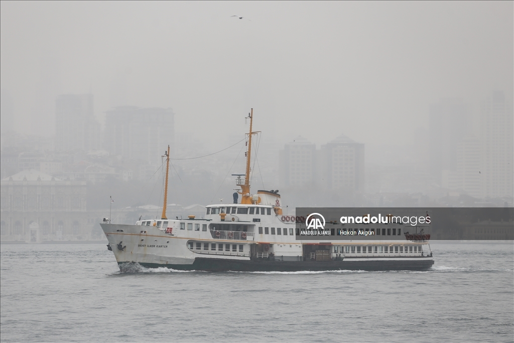 İstanbul'da puslu hava