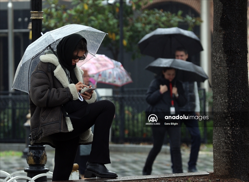 İstanbul'da yağışlı hava