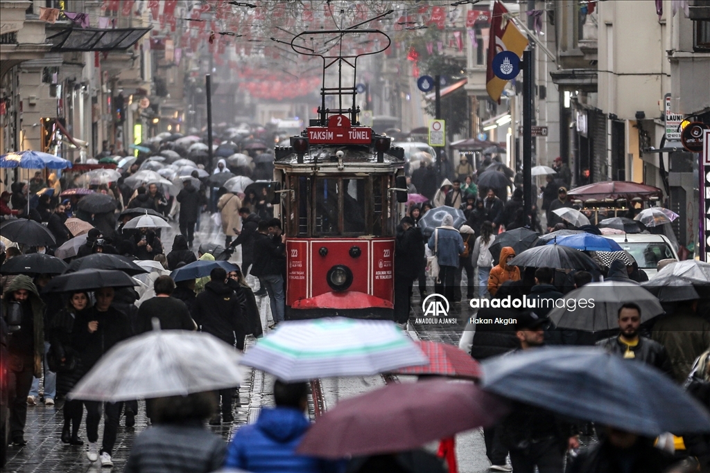 İstanbul'da yağışlı hava