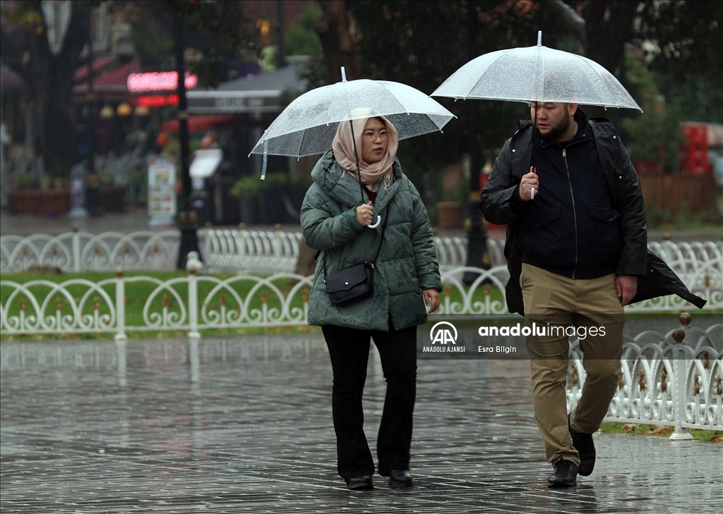 İstanbul'da yağışlı hava