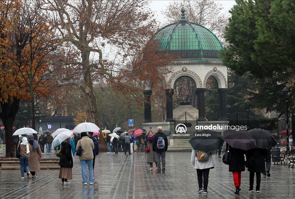 İstanbul'da yağışlı hava