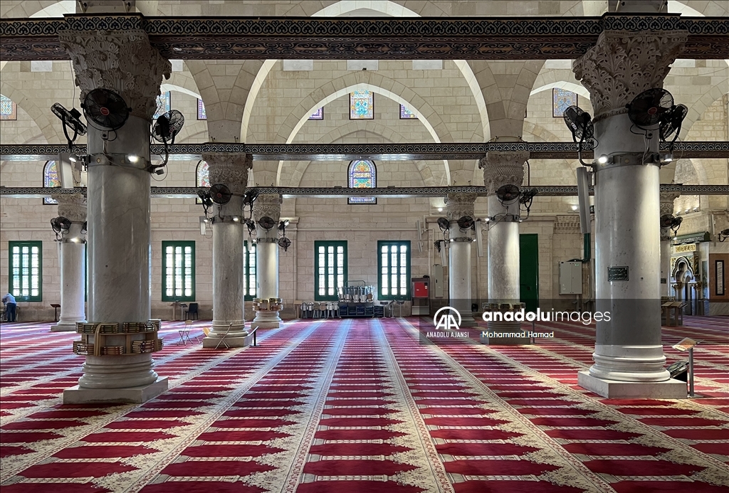Mescid-i Aksa'da İsrail kısıtlaması devam ediyor
