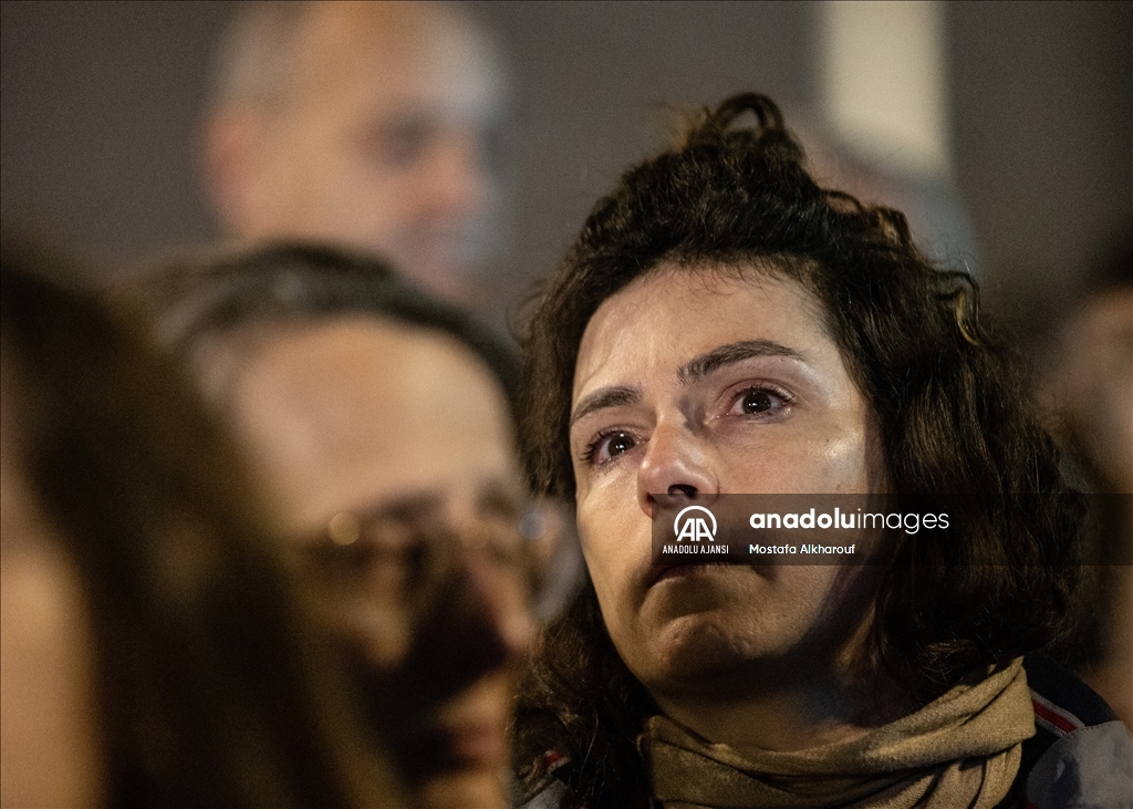 Tel Aviv'de Netanyahu karşıtı gösteri düzenledi