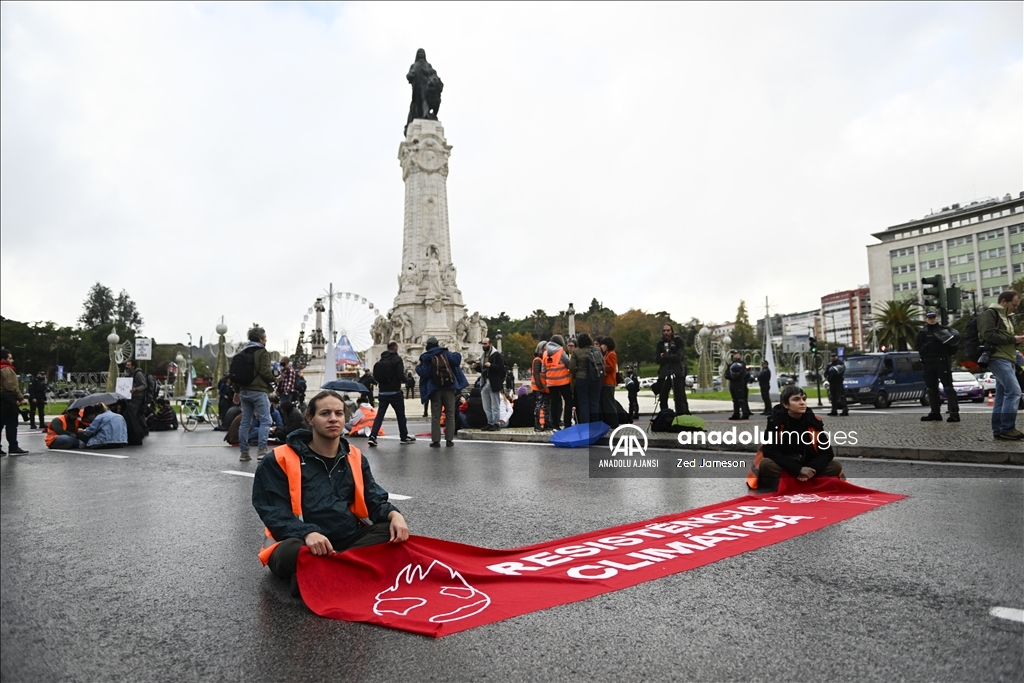 Portekiz'de ilkim değişikliği protestosu