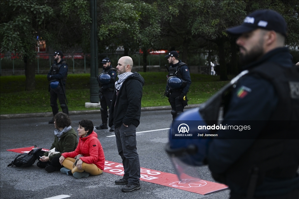 Portekiz'de ilkim değişikliği protestosu