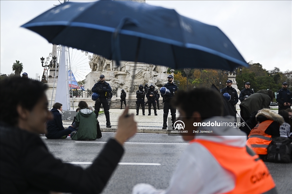 Portekiz'de ilkim değişikliği protestosu