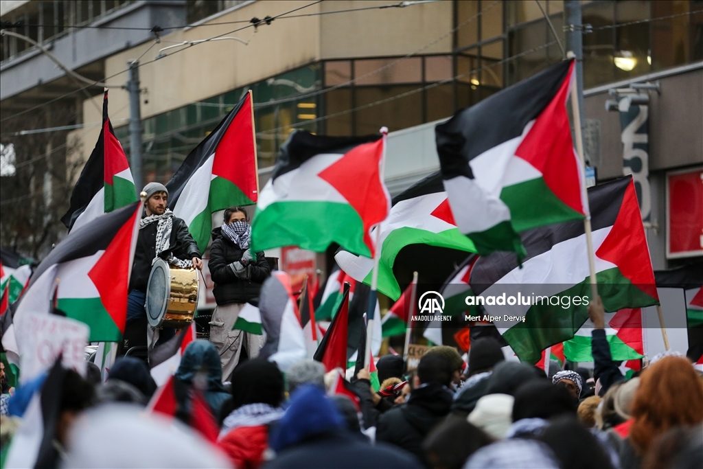 Manifestation propalestinienne à Toronto