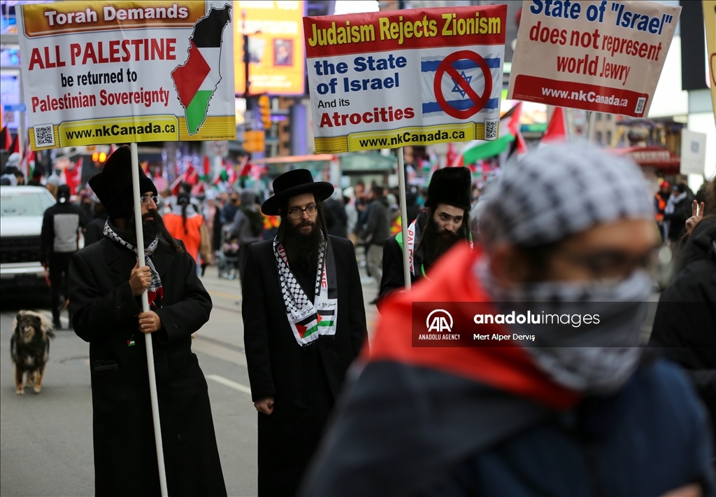 Manifestation propalestinienne à Toronto