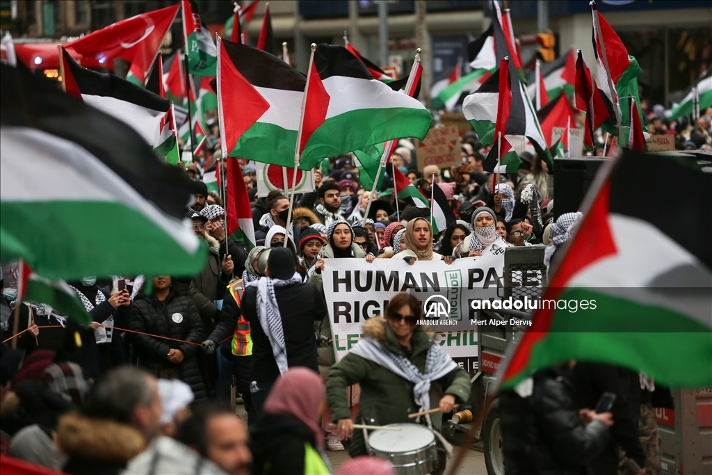 Manifestation propalestinienne à Toronto