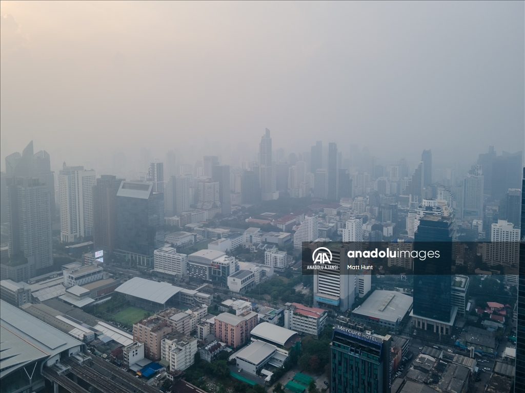 Bangkok'ta hava kirliliği krizi