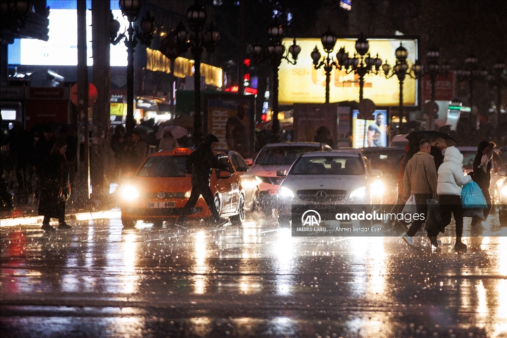 Ankara'da yağmur