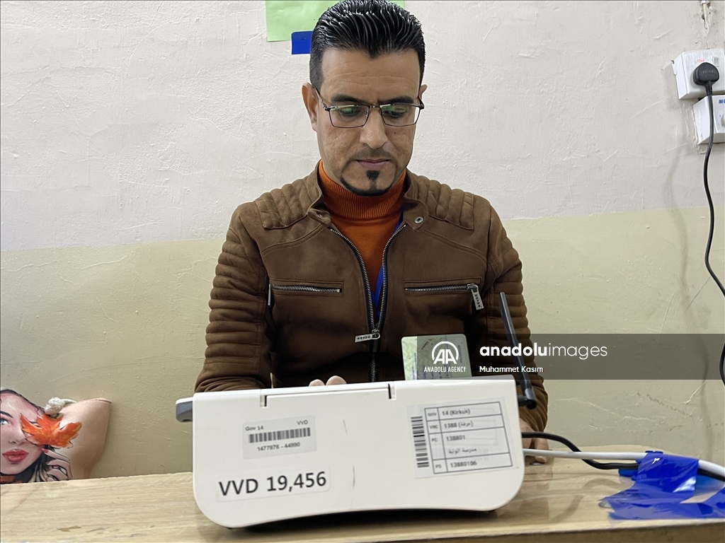 کەرکووک - دەنگدانی گشتی بۆ ھەڵبژاردنی ئەنجوومەنی پارێزگاکانی عێراق دەستی پێ کرد