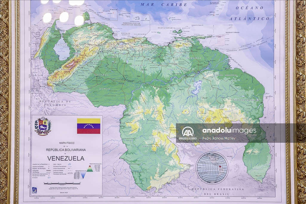 İhtilaflı Esequibo bölgesi için Venezuelalı vatandaşlar sokaklarda desteklerini gösteriyor