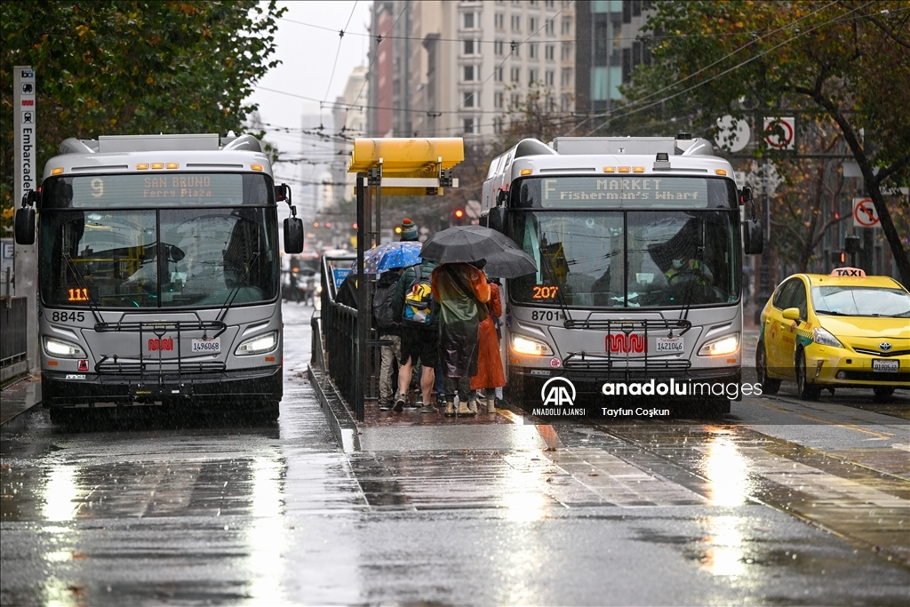 San Francisco'da yağmurlu hava