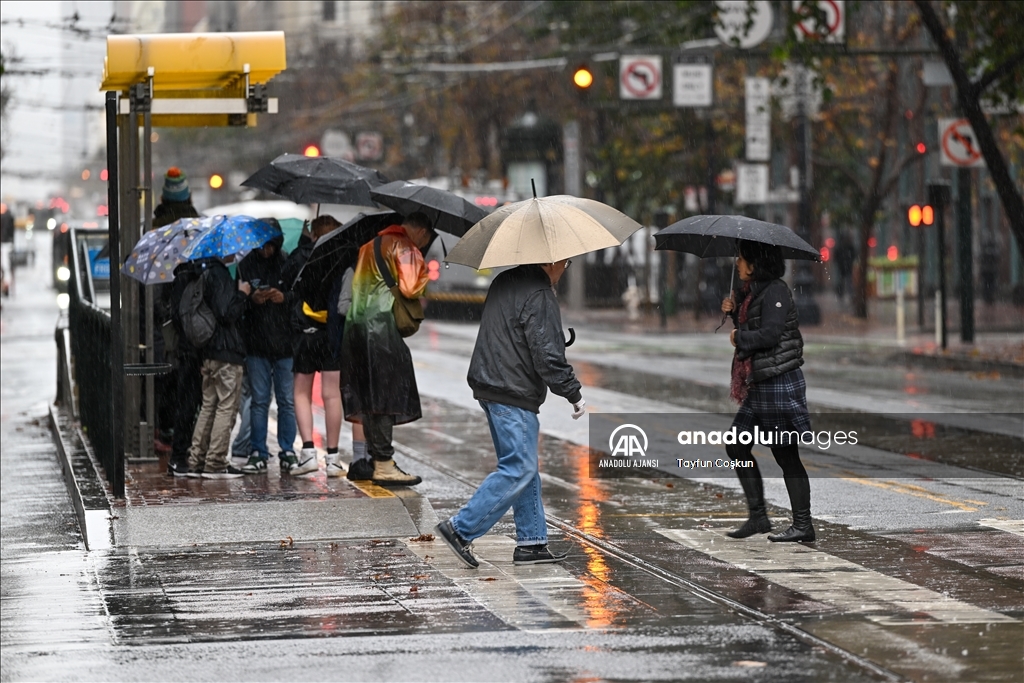 San Francisco'da yağmurlu hava