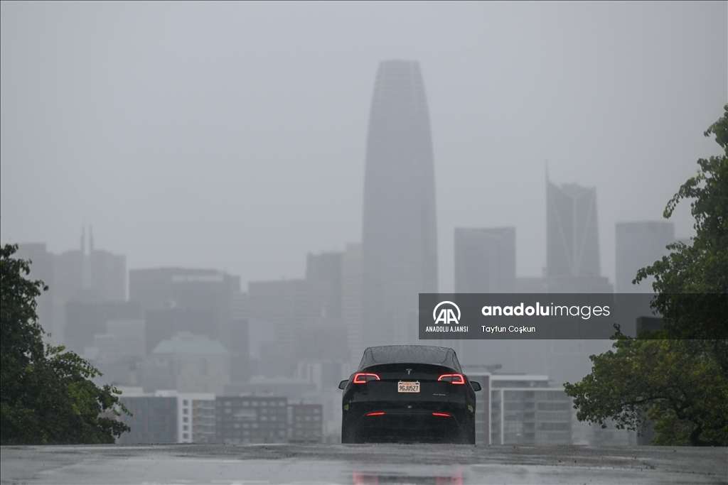 San Francisco'da yağmurlu hava