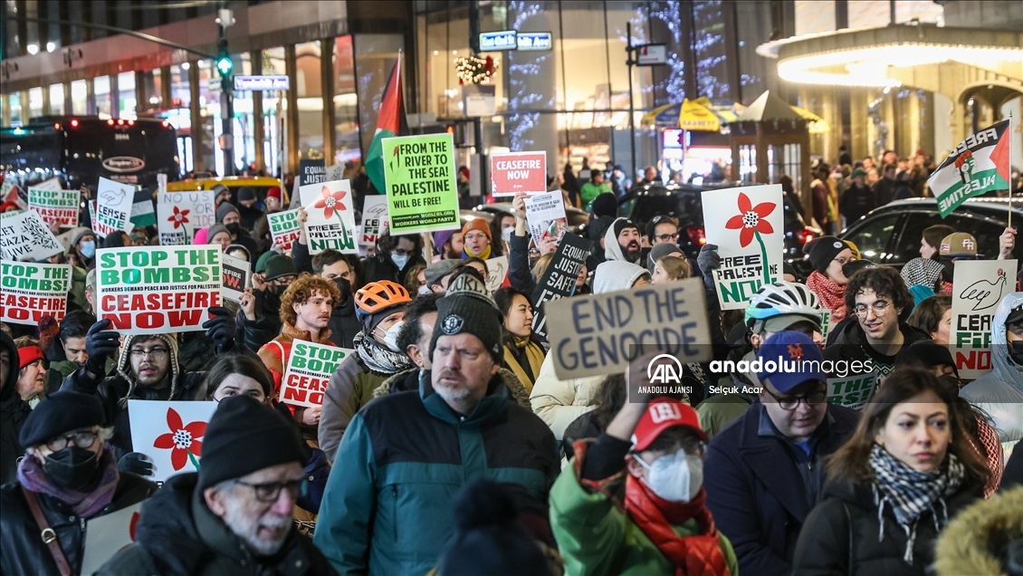 Filistin yanlısı Amerikalılar AIPAC'ı protesto etti