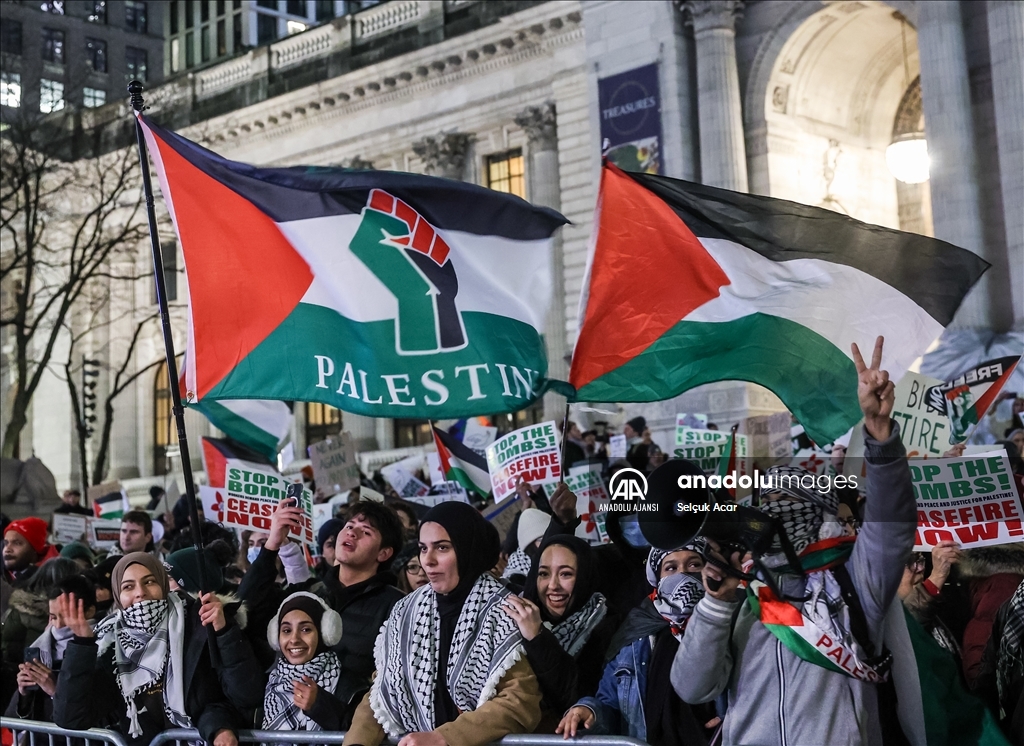 Filistin yanlısı Amerikalılar AIPAC'ı protesto etti