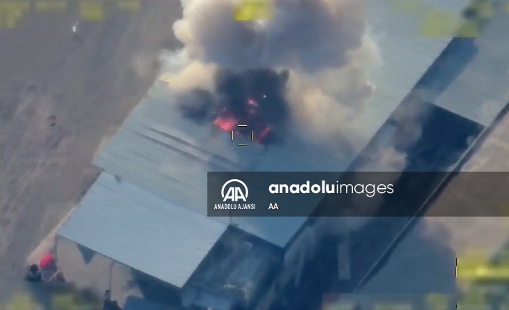 PKK'ya ait Suriye Aynularab, Kamışlı ve Amude'deki tesisler imha edildi