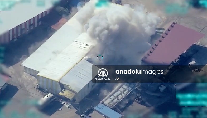 PKK'ya ait Suriye Aynularab, Kamışlı ve Amude'deki tesisler imha edildi