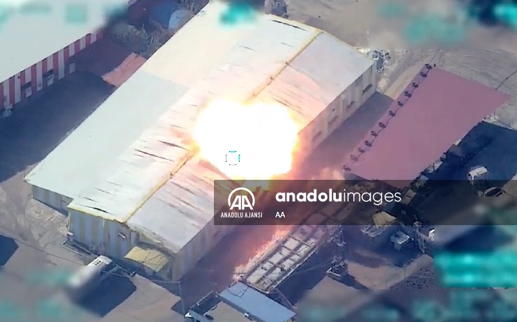 PKK'ya ait Suriye Aynularab, Kamışlı ve Amude'deki tesisler imha edildi